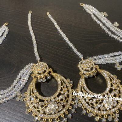 GOLD PLATED HYDERABADI CHAND BALLI