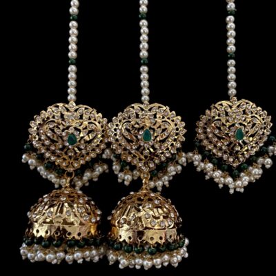 pan earrings and tikka green 2